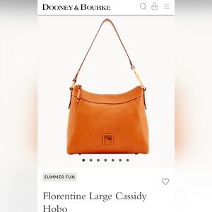 NIB- Dooney & Bourke Florentine Large Cassidy Hobo Bag